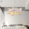 Pendant Lamps Creative DIY Paper Clouds Lights Modern Living Room Decor Simple Hanglamp Bedroom Light Chandelier Home