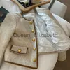 MEXZT Vintage Cropped Blazer Vrouwen Koreaanse Korte Tweed Jas Kantoor Dame Elegante Dikker Gewatteerde Single Breasted Bovenkleding Tops J231107