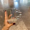 Tazze creative trasparente vetro bling diamante bottiglia per la casa bevande per la colazione latte kawaii tazza di caffè maniglie