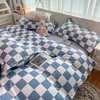 Bedding sets Orange bedding for girls linen sheets flat bottomed down duvet covers unfilled 240x220 single and double size bedding 230406