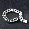 Link bransoletki Vintage Kreatywny łańcuch czaszki ze stali nierdzewnej dla mężczyzn punkowy hip hop czarny szkielet bransoletka moda biżuteria Prezenty