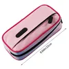 Storage Bags Large Capacity Pencil Case 2 Compartment Pouch Pen Bag For School Teen Girl Boy