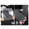 Cycling Gloves Touch Screen Non-slip Silicone Mittens Compression Hand With Warm Pressure Half-finger Mitten