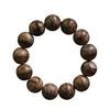 Collana orecchini set Kalimantan naturale legno di agar corda fatta a mano vero vecchio materiale perline di Buddha braccialetto da donna 18 mm