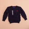 Kid Ralph Sweters Pullover Child Długie rękawie Swetery Knifowanie dresów luźne mody jogger spodnie małe konno Laurens