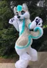 Long Fur Furry Grey Wolf Husky Dog Fox Fursuit Mascot Costume Adult Cartoon Character Performing Arts Walking Street
