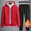 Jogging Clothing Mens Tracksuit 2 Piece Casual Pants Jacket Sweatsuit Sweatshirt Sherpa Set Oversize S-5XL Slim Fit 2023