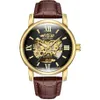 Wristwatches Relogio Masculino Orkina Brand Men's Automatic Mechanical Watches Leather Strap Watch Fashion Sports Men1993