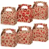 Décorations de Noël Coffrets cadeaux en papier kraft Noël Treat Goodies Sacs de bonbons 6,1 x 3,9 2,4 pouces BK Party Wrap Wrap pour enfants Fournitures de Ot2Zh