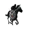 Horloges murales cavalier cheval Silhouette Record horloge course décor à la maison disque artisanat montre équestre équitation amant cadeau