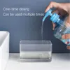 Nuova scatola per spugna 2 in 1 con dispenser per sapone in spugna, dispenser per sapone in plastica a doppio strato, spugna per spugna