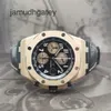 Ap Швейцарские роскошные наручные часы Royal AP Oak Offshore 18-каратное розовое золото Автоматические механические часы 42 мм Мужские часы 26470или бывшие в употреблении мужские часы 5HZ9