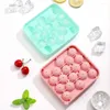 Pişirme Kalıpları 1 Set Yeniden Kullanılabilir Buz Tepsisi Kalıp Sızıntılı Ball Maker Gıda Sınıfı 18 Bölümlü Yuvarlak Küp Yapımı
