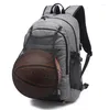 Sacos ao ar livre portátil basquete mochila esportes saco de futebol multifuncional fitness viagem daypack para homens à prova dwaterproof água portátil