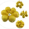 Party Decoration 6 PCS Dekorera blingdekorationer för Home Artificial Pear Ornaments Decor Fake Prydment Plastic Decors