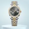 montre de diamant montre de luxe pour hommes relojes 8215 mouvement datejust 36mm 41mm lunette en diamant rose cadran en chiffres romains en acier inoxydable femme montres de mode avec boîte