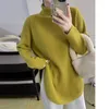 Women's Sweaters Turtleneck Knit Y2k Crochet Kintted Sweater Women Top E-girl Pullovers Korean Spring Autumn Winter Jumper Sueter