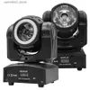 Moving Head Lichter RGBW Moving Head Strahl Lampe 4 in1 60W DMX512 Controller DJ Lampe Weihnachten KTV Bar Disco professionelle Bühnenbeleuchtung Ausrüstung Q231107