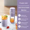 DIY Automatic Fruit Ice Cream Tools Portable 55W USB Rechargeable Fruit Juicer Blenders Smoothie Milkshake Freezer Machine