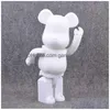 Anime manga manga 400% bearbrick björn tegel action siffror leksaker pvc 28cm modell diy målar dockor barn barn födelsedag droppleverans dhguo