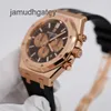 Ap Swiss Orologi da polso di lusso Epic Royal Ap Oak Series 26331or Orologio da uomo Cronografo in oro rosa 18 carati Orologio meccanico automatico svizzero Set completo di lusso Diametri 41 JX3Q