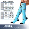 Sports Socks Compressão Homens Mulheres joelhos High Edema Diabetes varizes Valores de veias 20-30 mmHg Running