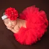 Rokken 0-6m Zonnebloem Tutu Set Baby Geel Rok met hoofdband Cake Smash Outfit Geboren PO Props Infant Princess Deskled