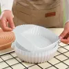 New Reusable Air Fryer Silicone Tray Easy To Clean Suitable For Round Pizza Grill Non-stick Pans Mat Air Fryer Baking Accessories