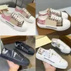 Outdoor thick-soled shoes cotton classic plaid sneakers designer sneakers comfortable women's casual shoelace box NO485