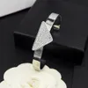 2023 Modemerk Pd Klassieke Driehoek Diamant Open Paar Gouden Designer Prad Armband Sieraden Louiselies Vittonlies Armband