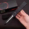 US Style Signature Series Cerberus D/E Automatic Knife 3.77" D2 Steel Blade,Aluminum alloy Handle, Camping Outdoor Tactical Combat Self-defense Knives EDC Pocket Tool