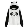 Sweat à capuche pour femmes, Kawaii, dessin animé Panda, étudiante, mignon ours, oreilles, sweat à capuche chaud, Streetwear, Style Preppy