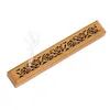 Bamboo Wooden Incense Stick Holder Burning Joss Insence Box Burner Ash Catcher dh9371