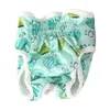 Dog Apparel Diaper Pants Fashionable Elastic Band Design Convenient Cartoon Print Pet Underwear Accessories