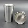 16oz Stainless Steel Pint Cup Metal Beer Mug Unbreakable BPA Free Ecofriendly For Drinking Drinkware Tools