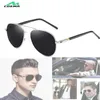 Zonnebrillen 2022New Classic Polarisated Light Sunglasses Men Luxury merk Designer bril Retro Hoogwaardige metalen Drive Male Goggle No Box P230406