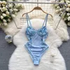 NXY Summer Lace Strap Bodysuits Women senza maniche Transparent Sexy Rompers Ladies In Wear Wear Wearless Floral 230328