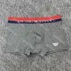 Pantaloncini boxer firmati da uomo Mutande Moda Sport Biancheria intima traspirante Uomo stampato Boxer sexy 3 pezzi / lotto