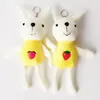 Portachiavi 1pc Carino Ragazze Soffice Pelliccia Portachiavi Sulla Borsa Peluche Pompon Anime Catena Chiave Per Le Donne Gingillo Regali di Nozze Del Partito