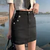 Skirts High Street Women Sexy Wrap Denim Skirt Slim Fit Waist Summer Fashion Ladies Vintage Cargo Pencil Short S