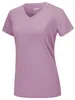 女性用TシャツTacvasen UPF 50Summer Sunscreen VネックTシャツ女性用Tシャツ通気性軽量乾燥シャツトップ230407