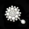 Pins Brooches Retro Light Luxury Freshwater Pearl Flower brooch High grade Suit Accessories Coat Pins Exquisite Snowflake Zircon breastpin Q231107