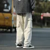 メンズパンツメンズ日本のファッション用荷物ズボンハンサムデザインストリート服大きなポケットカジュアルパンタロンヒップホップユースフルマッチ230407