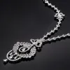 Necklace Earrings Set Graceful Cubic Zirconia Wedding Dubai Birdal Long Sweater And For Party