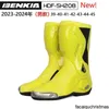 Calzado de moto Zapatos de montar auténticos BENKIA Binqi Yadenis Torque 3 Botas de pista de carreras de motos Zapatos de montar en carretera Botas anticaída de viaje para motocicletas HBF8