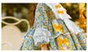 Abiti da ragazza Autunno Abbigliamento per bambini Spagnolo Vintage Lolita Prom Dress Bow Stampa Festa di compleanno Natale Pasqua Princess Dress A1908 230407