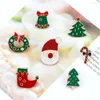 Brooches 2-7Pcs Christmas Brooch Set Cartoon Santa Claus Tree Mini Knitted Hats Badges Snowflake Bell Socks Enamel Pins Jewelry