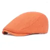 قبعات Berets Retro للرجال للنساء القطن متعرجة قبعات مسطحة كاب غوروس Invierno Mujer Boina Hombre Bert