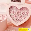 Gift Wrap 2pcs Heart Shaped Box With Transparent Window For Wedding Birthday Party Valentine Decorative Packaging Flowers Gifts Boxes