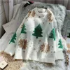Kobiety swetry świąteczne swetr kobiety luźne zewnętrzne noszenie jesień i zimowa przypływ zupełnie nowi mężczyźni i kobiety casual leniwe knit Swaterl231107